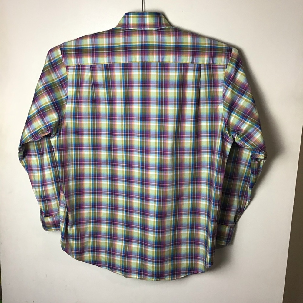 Robert Talbott Multicolored Plaid Button Down. Xl - image 3
